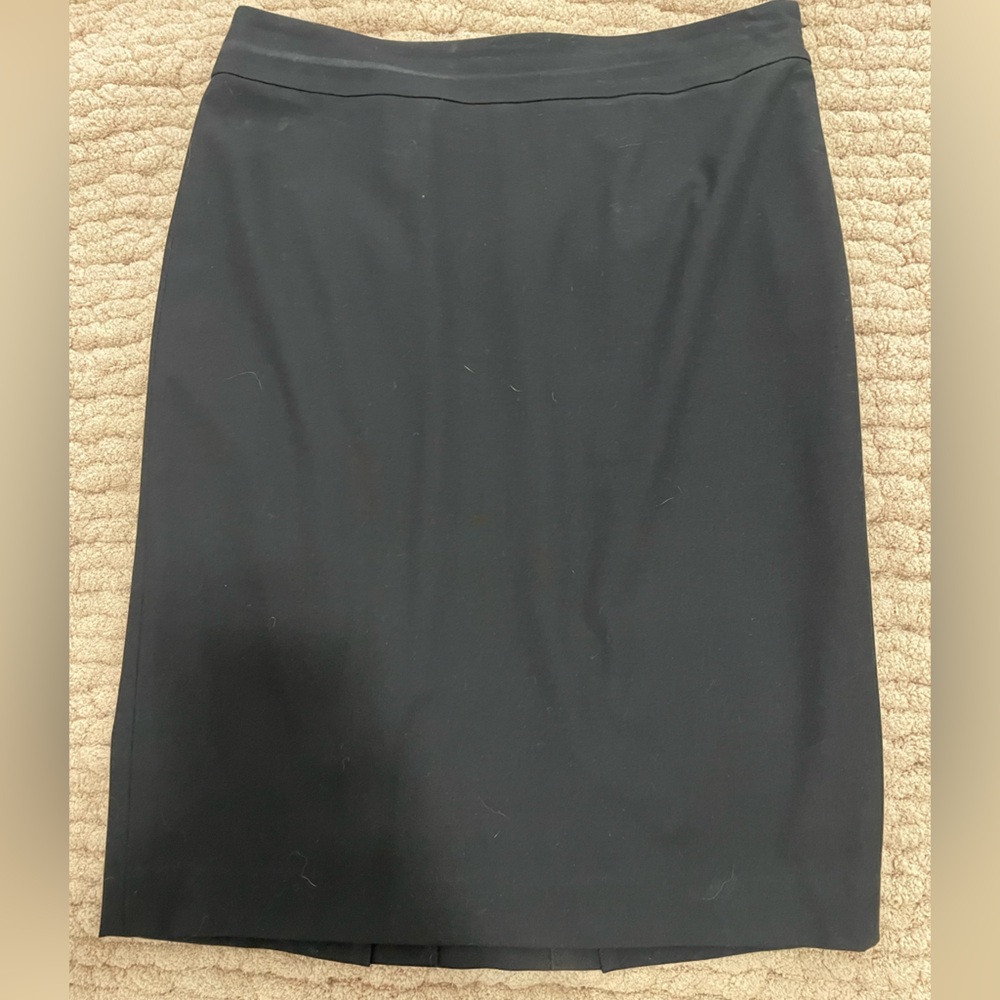 Ann Taylor Gray Pencil Skirt Knee-Length Work